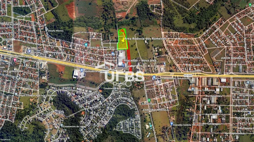 Foto 1 de Lote/Terreno à venda, 31611m² em Chácaras Maringá, Goiânia