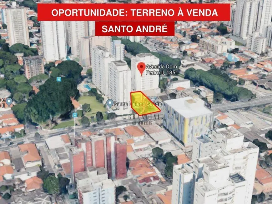 Foto 1 de Lote/Terreno à venda, 761m² em Jardim, Santo André