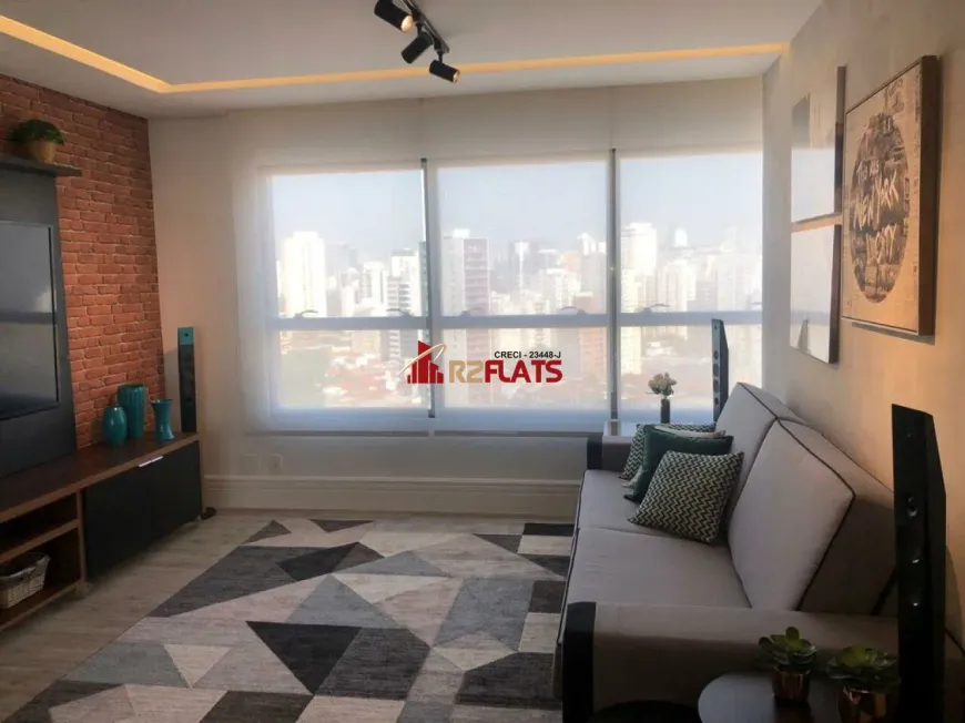 Foto 1 de Flat com 1 Quarto para alugar, 70m² em Itaim Bibi, São Paulo