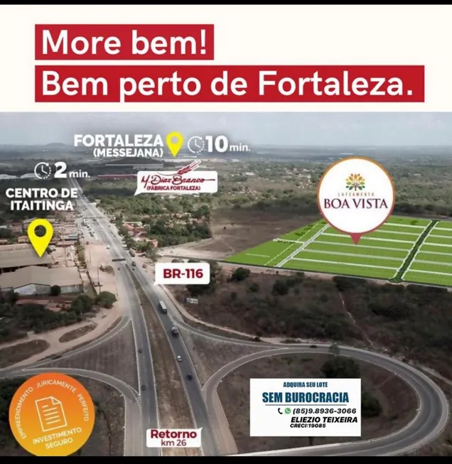 Foto 1 de Lote/Terreno com 1 Quarto à venda, 150m² em , Itaitinga