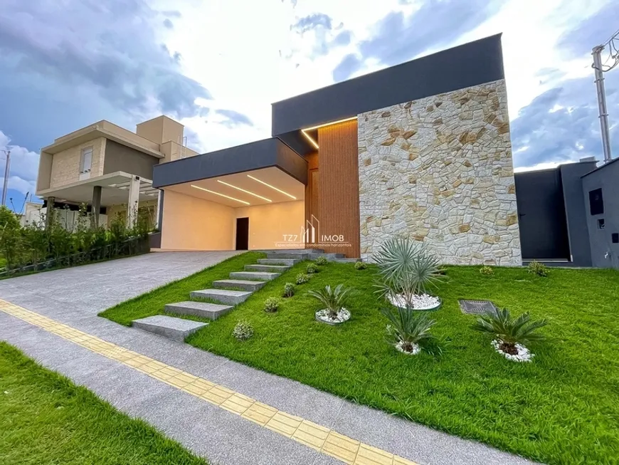 Foto 1 de Casa de Condomínio com 3 Quartos à venda, 197m² em Jardins Bolonha, Senador Canedo