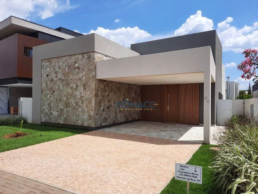 Foto 1 de Casa de Condomínio com 3 Quartos à venda, 178m² em Gleba Palhano, Londrina