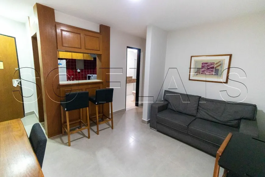 Foto 1 de Flat com 1 Quarto para alugar, 39m² em Jardins, São Paulo