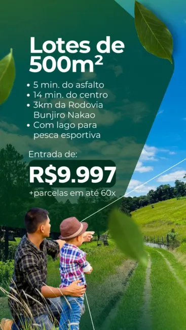 Foto 1 de Lote/Terreno com 1 Quarto à venda, 500m² em Recreio, Ibiúna