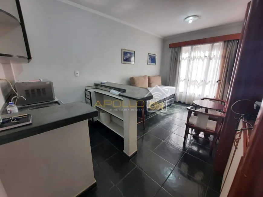 Foto 1 de Flat com 1 Quarto à venda, 31m² em Itararé, São Vicente