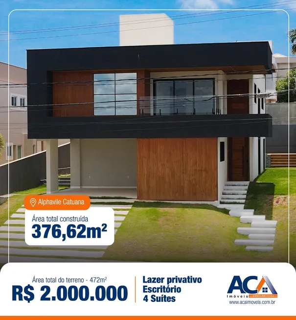 Foto 1 de Casa de Condomínio com 4 Quartos à venda, 377m² em Pium, Parnamirim