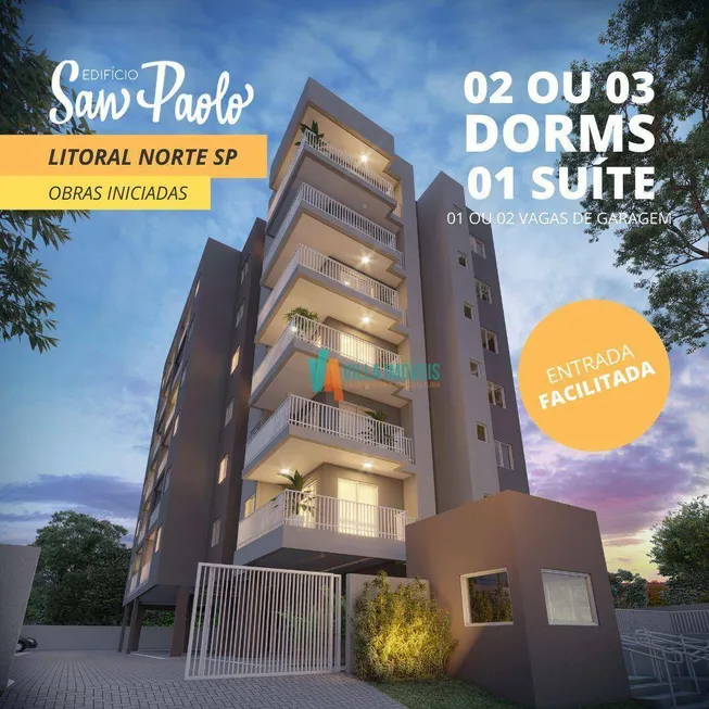 Foto 1 de Apartamento com 2 Quartos à venda, 60m² em Porto Novo, Caraguatatuba