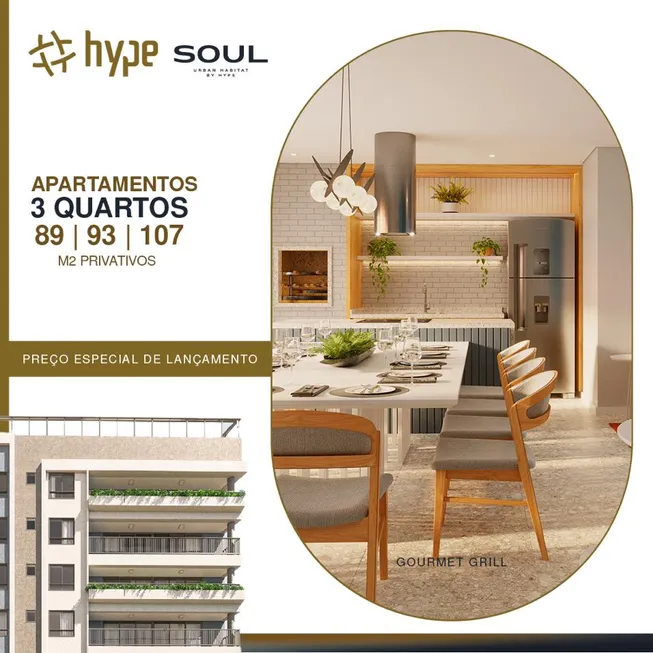 Foto 1 de Apartamento com 3 Quartos à venda, 93m² em Boa Vista, Curitiba