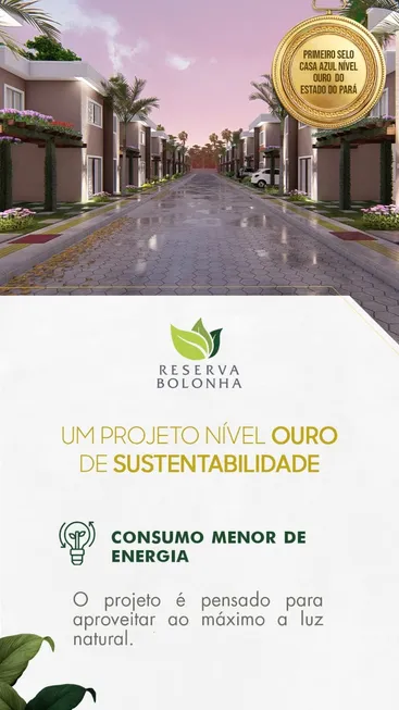 Foto 1 de Casa de Condomínio com 2 Quartos à venda, 85m² em Aguas Lindas, Ananindeua