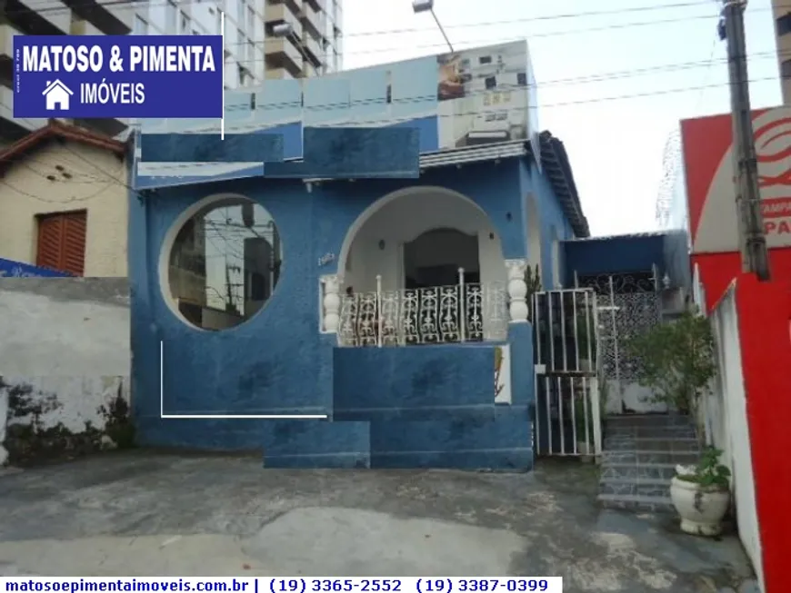 Foto 1 de Casa com 3 Quartos à venda, 180m² em Centro, Campinas