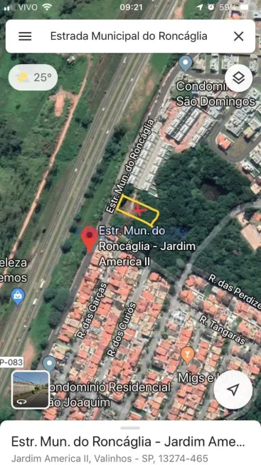 Foto 1 de Lote/Terreno à venda, 1427m² em Residencial São Domingos, Valinhos