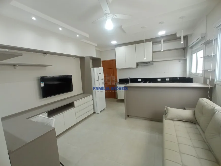 Foto 1 de Apartamento com 1 Quarto para alugar, 31m² em José Menino, Santos