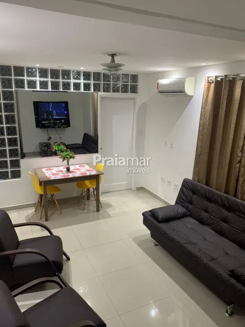 Foto 1 de Apartamento com 1 Quarto à venda, 46m² em Gonzaga, Santos