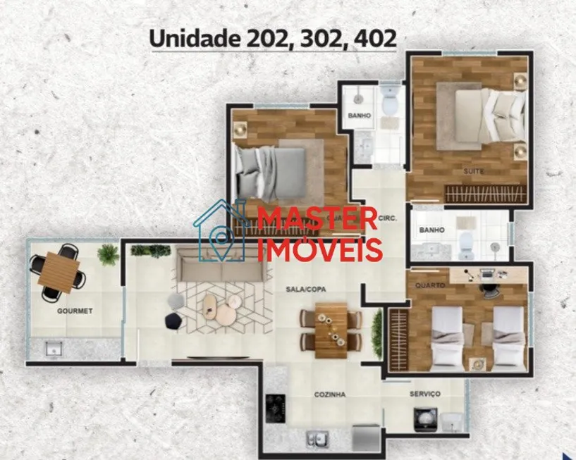 Foto 1 de Apartamento com 3 Quartos à venda, 82m² em Novo Riacho, Contagem