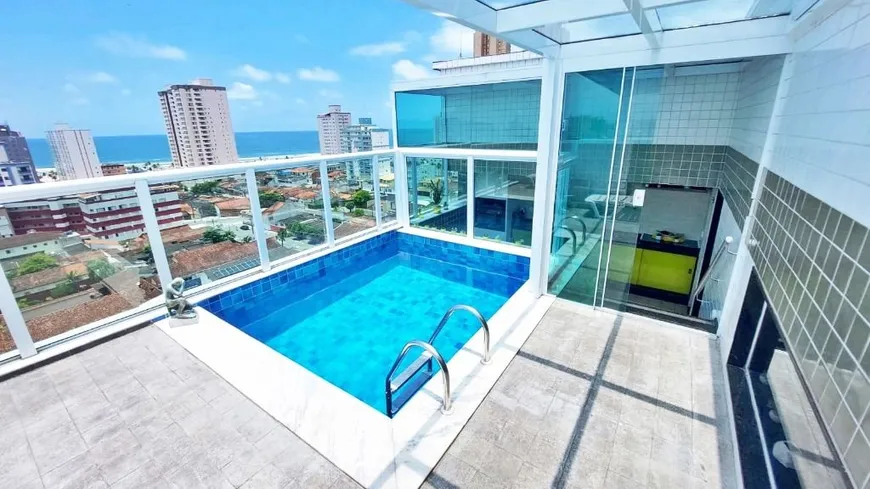 Foto 1 de Cobertura com 3 Quartos à venda, 165m² em Mirim, Praia Grande