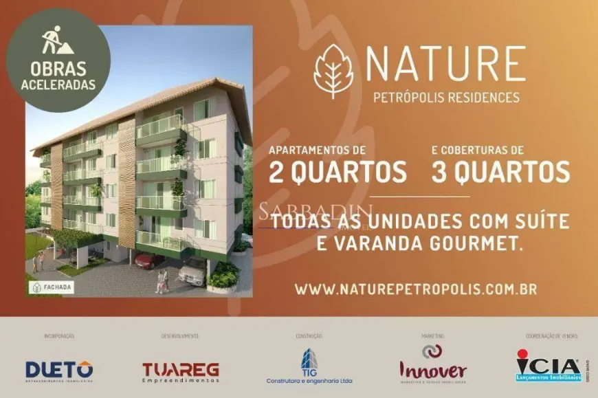 Foto 1 de Cobertura com 3 Quartos à venda, 115m² em Retiro, Petrópolis