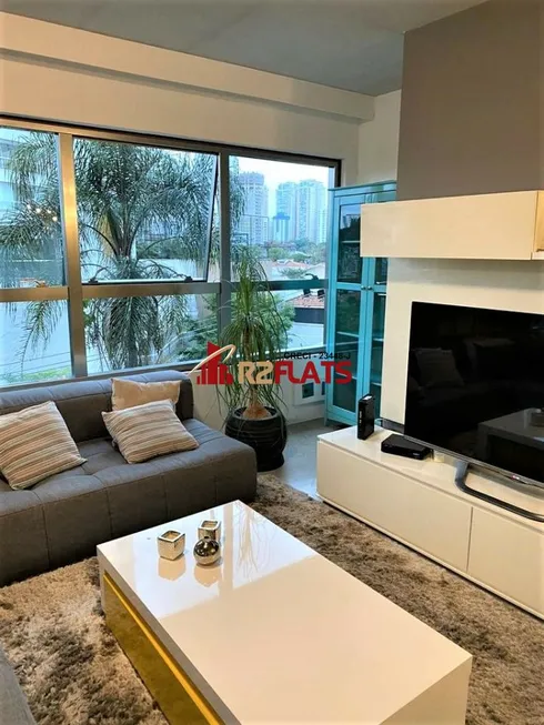 Foto 1 de Flat com 1 Quarto à venda, 70m² em Brooklin, São Paulo