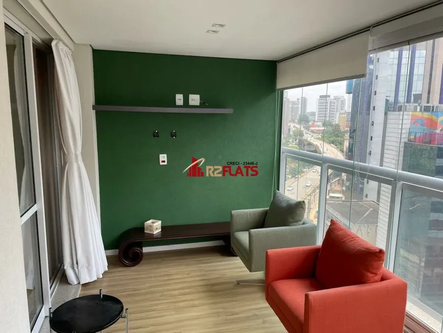 Foto 1 de Flat com 1 Quarto para alugar, 49m² em Pinheiros, São Paulo