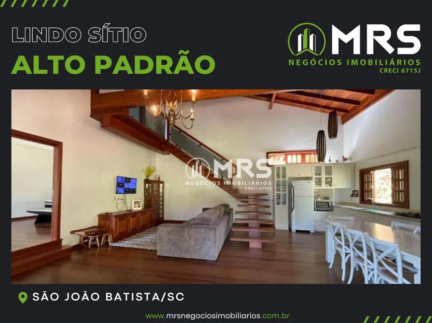 Foto 1 de Fazenda/Sítio com 7 Quartos à venda, 310000m² em , São João Batista