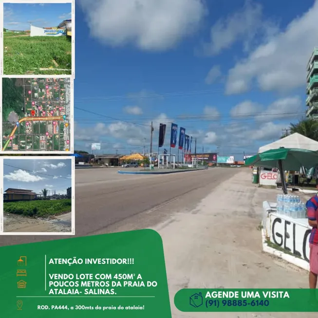 Foto 1 de Lote/Terreno com 1 Quarto à venda, 450m² em ATALAIA, Salinópolis