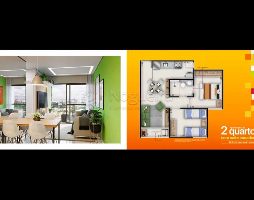Foto 1 de Apartamento com 2 Quartos à venda, 42m² em Capibaribe, São Lourenço da Mata