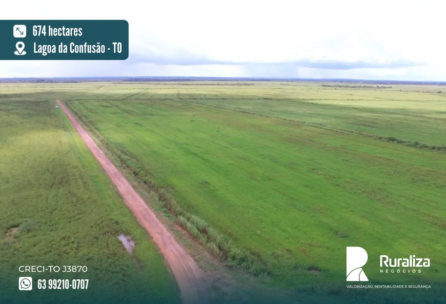 Foto 1 de Fazenda/Sítio à venda, 674m² em Zona Rural, Lagoa da Confusão