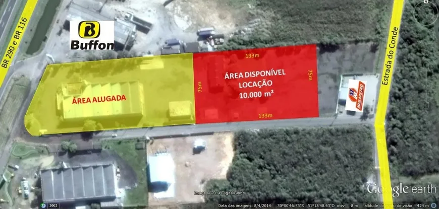 Foto 1 de Lote/Terreno para alugar, 7500m² em , Eldorado do Sul