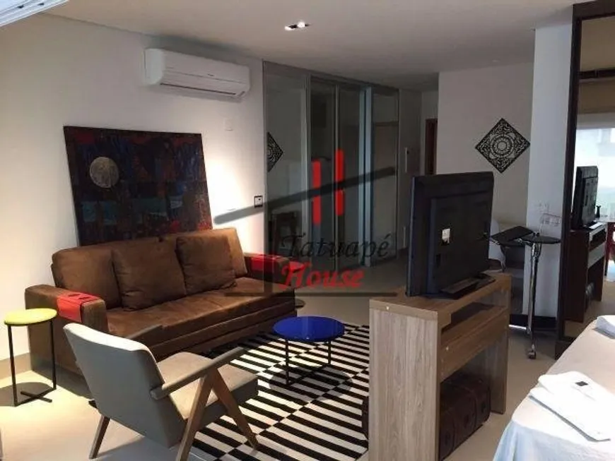 Foto 1 de Apartamento com 1 Quarto para venda ou aluguel, 55m² em Jardim Anália Franco, São Paulo