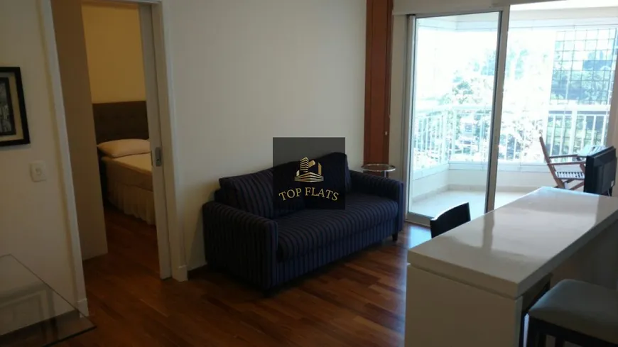 Foto 1 de Flat com 1 Quarto para alugar, 46m² em Brooklin, São Paulo