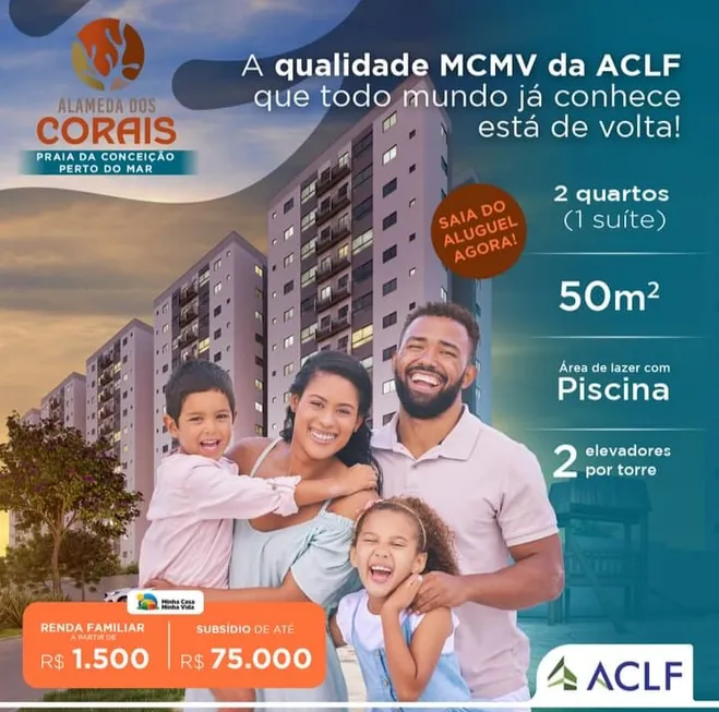 Foto 1 de Apartamento com 2 Quartos à venda, 50m² em Nossa Senhora da Conceição, Paulista