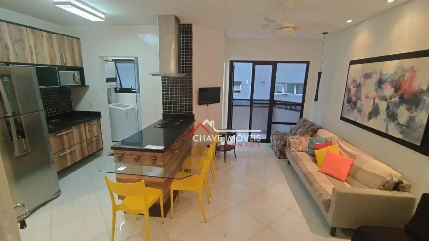 Foto 1 de Apartamento com 1 Quarto à venda, 48m² em Pompeia, Santos