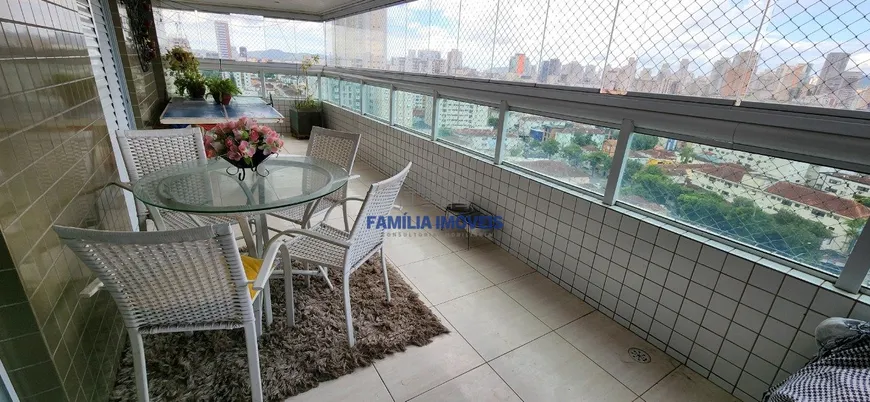 Foto 1 de Apartamento com 3 Quartos à venda, 131m² em Campo Grande, Santos