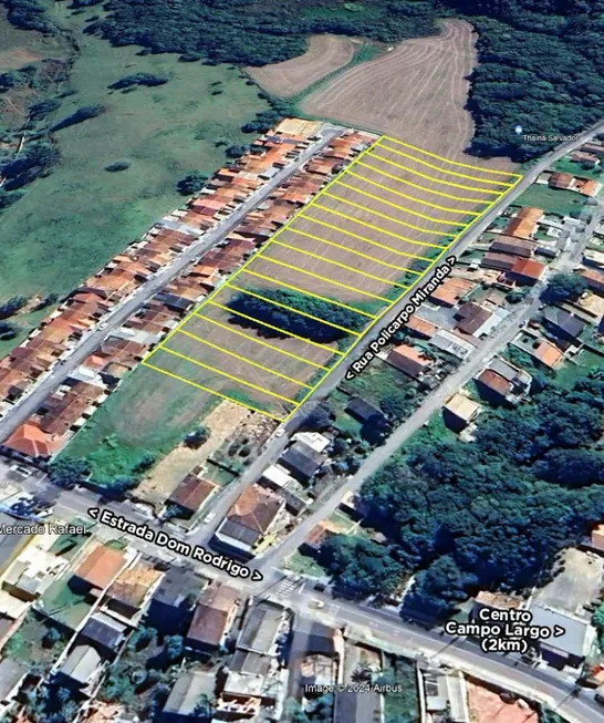 Foto 1 de Lote/Terreno à venda, 800m² em Loteamento Miranda, Campo Largo