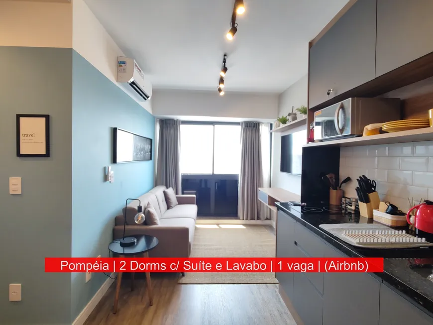 Foto 1 de Apartamento com 1 Quarto para venda ou aluguel, 40m² em Pompeia, São Paulo