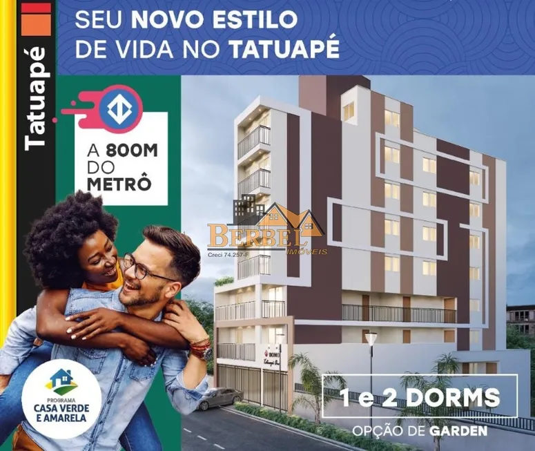 Foto 1 de Apartamento com 1 Quarto à venda, 24m² em Tatuapé, São Paulo