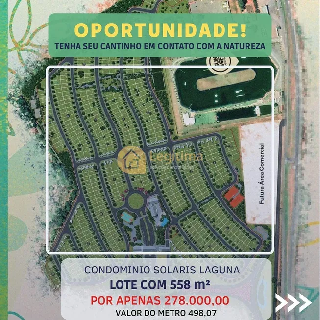 Foto 1 de Lote/Terreno à venda, 558m² em Condominio Alto da Boa Vista, Senador Canedo