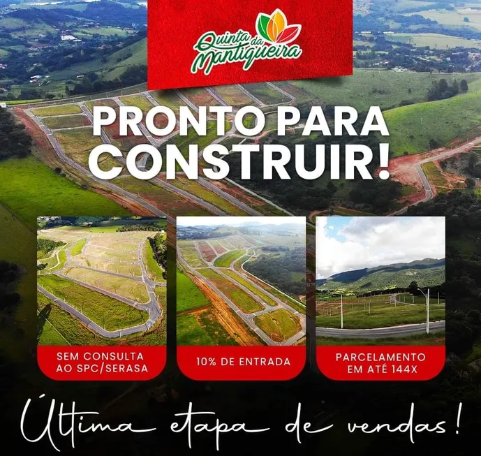 Foto 1 de Lote/Terreno à venda, 250m² em Centro, Extrema