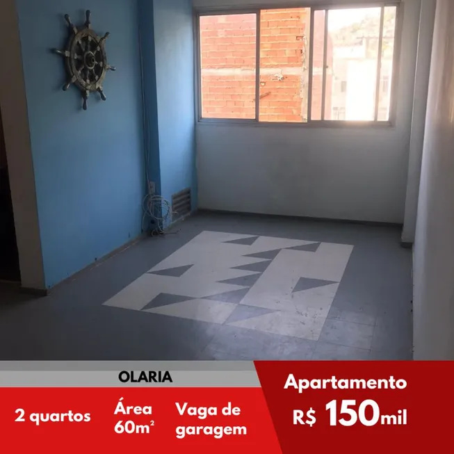 Foto 1 de Apartamento com 2 Quartos à venda, 60m² em Olaria, Rio de Janeiro