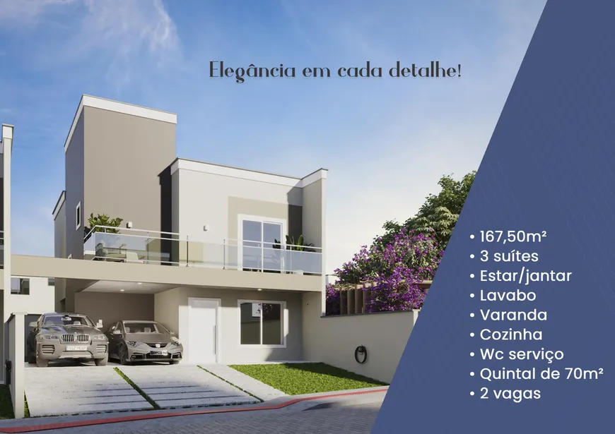 Foto 1 de Casa de Condomínio com 3 Quartos à venda, 167m² em Alto do Calhau, São Luís