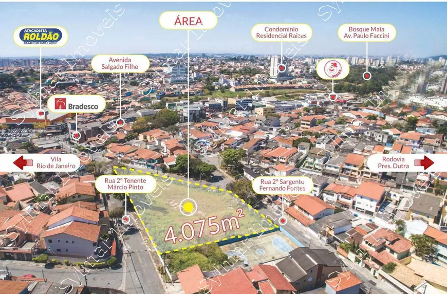 Foto 1 de Lote/Terreno à venda, 4075m² em Jardim Santa Mena, Guarulhos