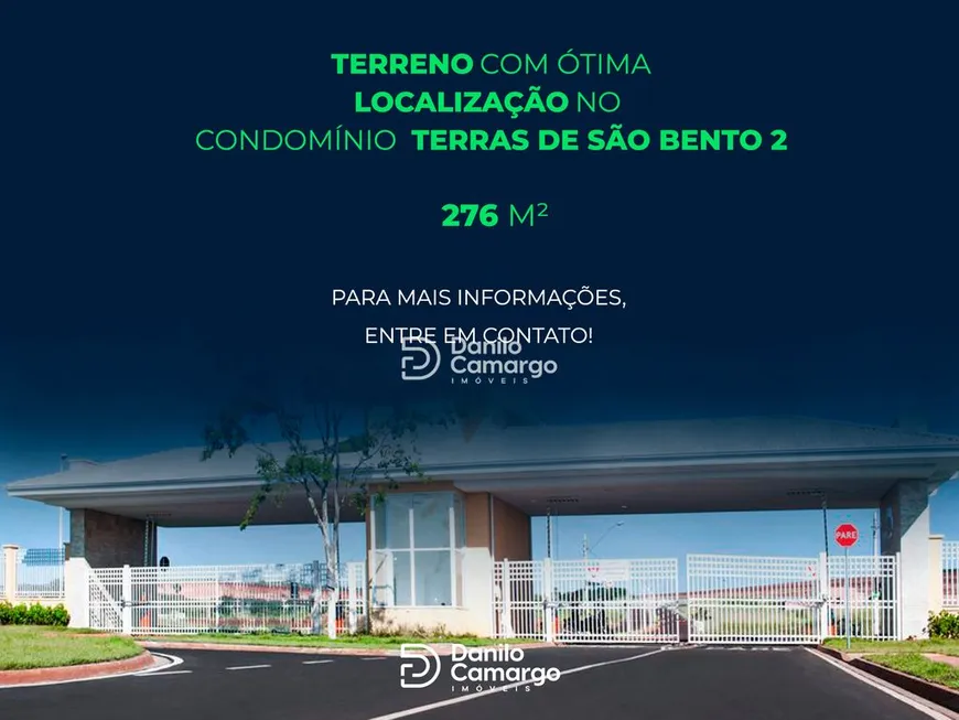 Foto 1 de Lote/Terreno à venda, 276m² em Terras de Sao Bento II, Limeira