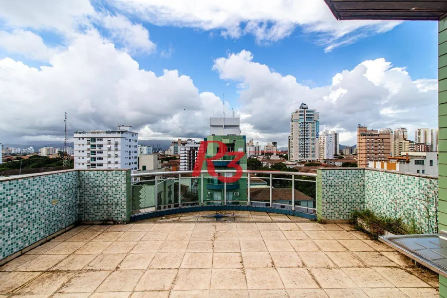 Foto 1 de Cobertura com 5 Quartos à venda, 260m² em Ponta da Praia, Santos