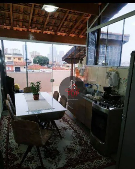 Foto 1 de Cobertura com 2 Quartos à venda, 97m² em Vila Scarpelli, Santo André