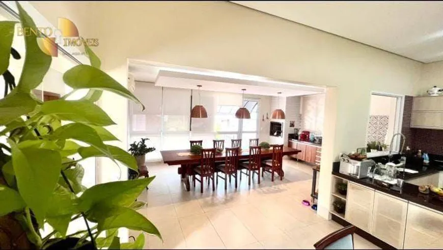 Foto 1 de Casa de Condomínio com 4 Quartos à venda, 411m² em Condomínio Florais Cuiabá Residencial, Cuiabá