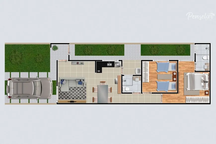 Foto 1 de Casa de Condomínio com 2 Quartos à venda, 62m² em Vila Nova, Salto