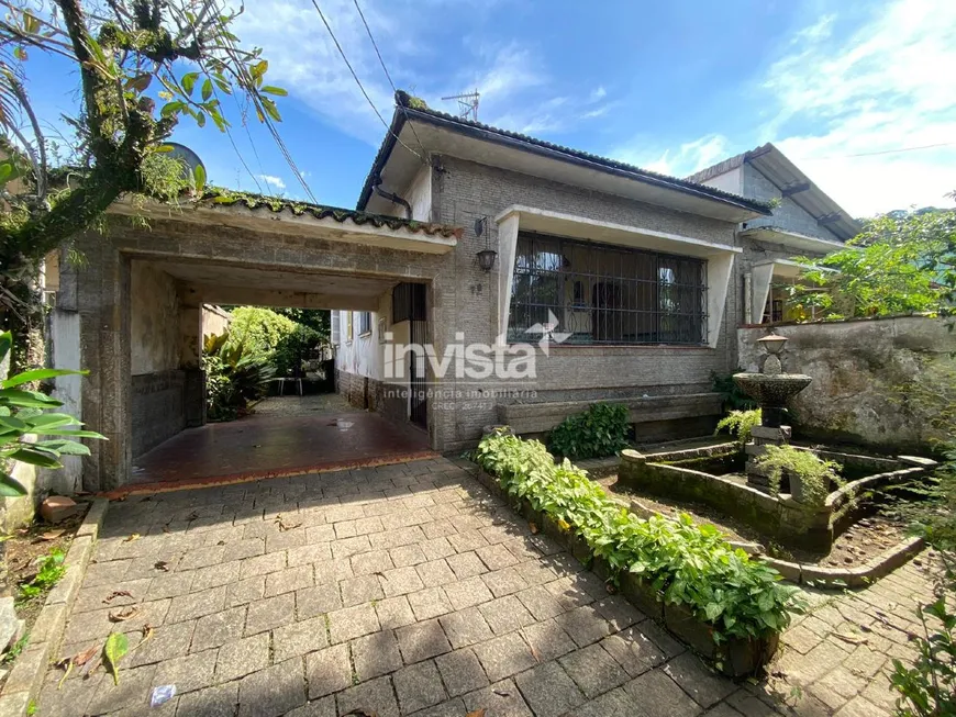 Foto 1 de Casa com 3 Quartos à venda, 512m² em Vila Belmiro, Santos