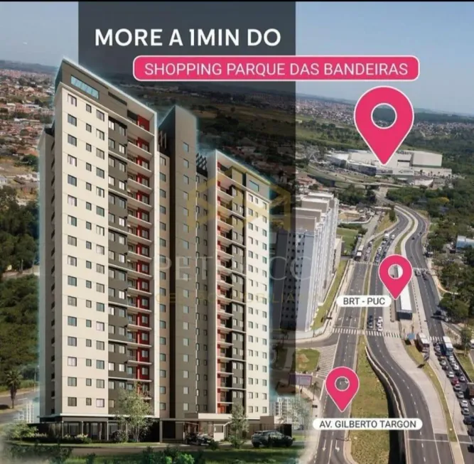 Foto 1 de Apartamento com 2 Quartos à venda, 40m² em Residencial Parque da Fazenda, Campinas