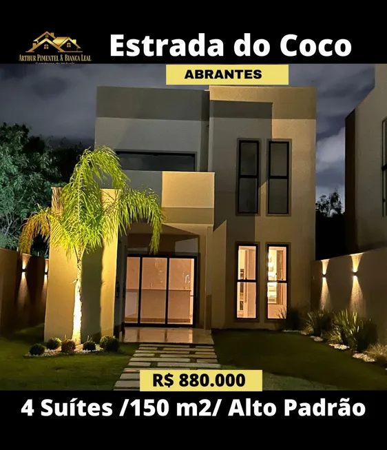 Foto 1 de Casa de Condomínio com 4 Quartos à venda, 150m² em Abrantes, Camaçari