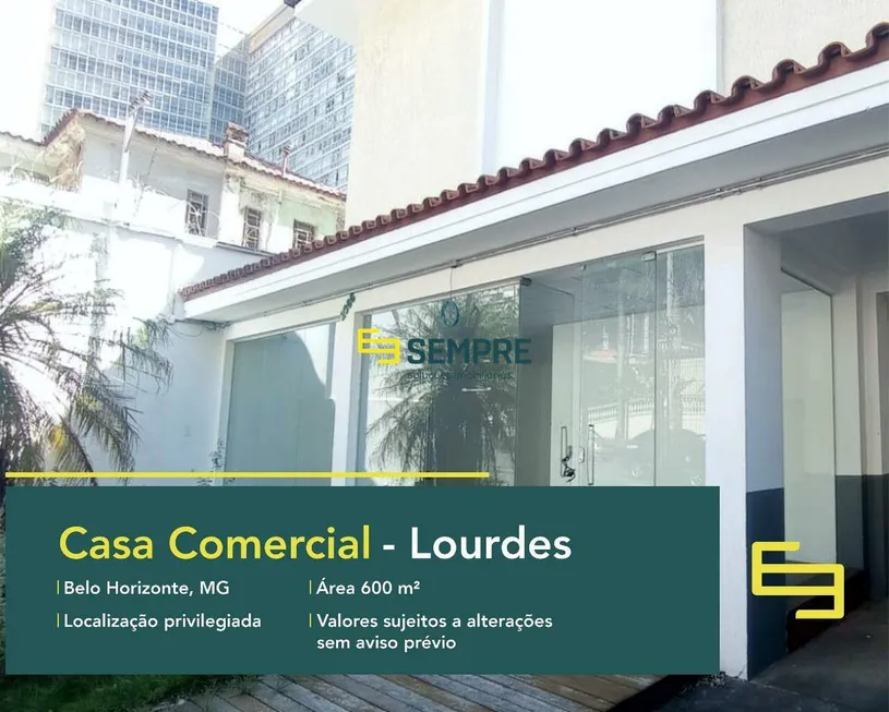 Foto 1 de Imóvel Comercial para alugar, 600m² em Lourdes, Belo Horizonte