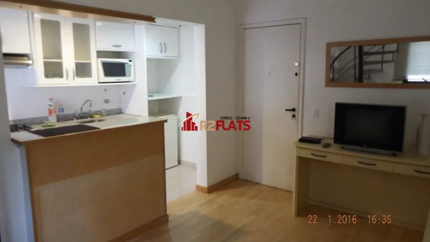 Foto 1 de Flat com 1 Quarto para alugar, 49m² em Vila Olímpia, São Paulo